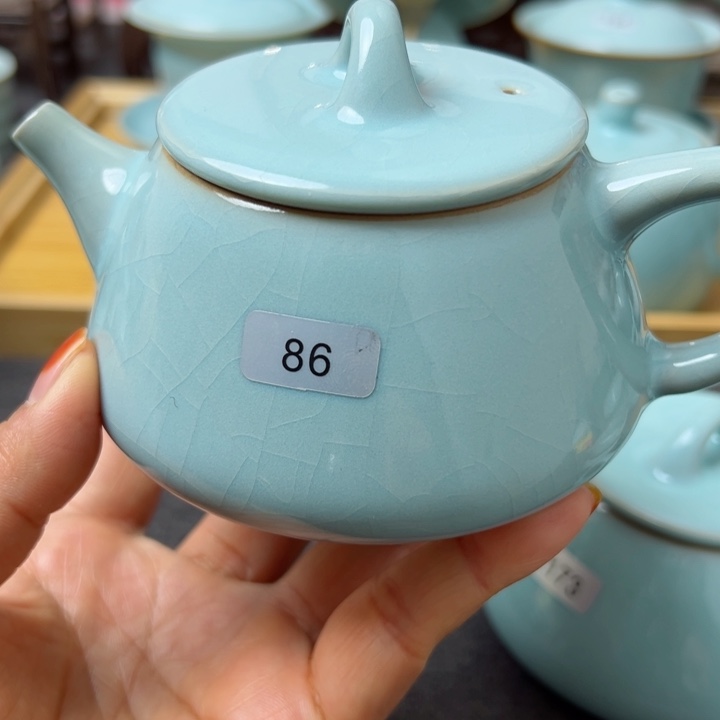 杯用****5天青色石瓢壶微瑕