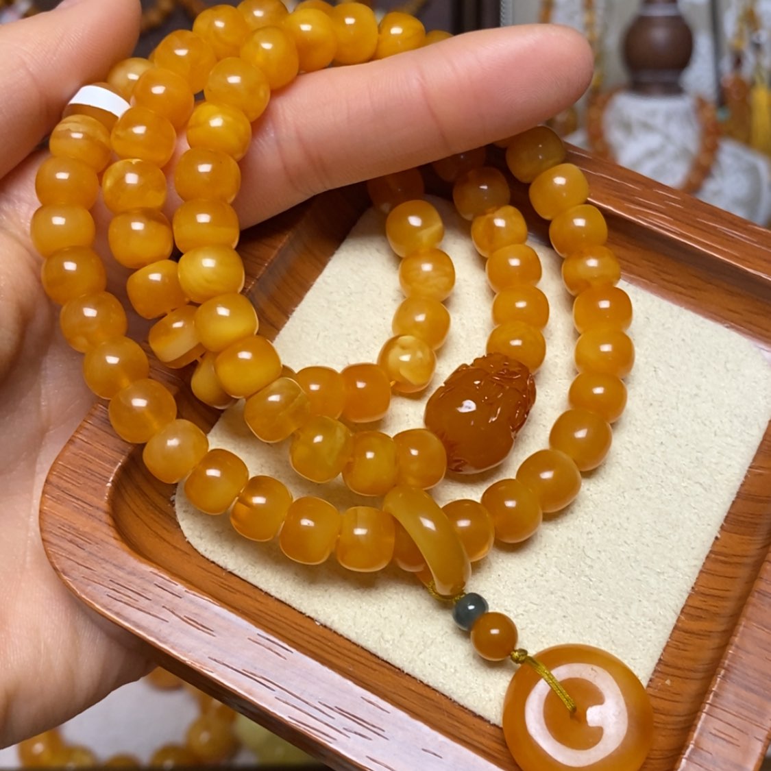 【闪购商品】手链蜜蜡未镶嵌手串