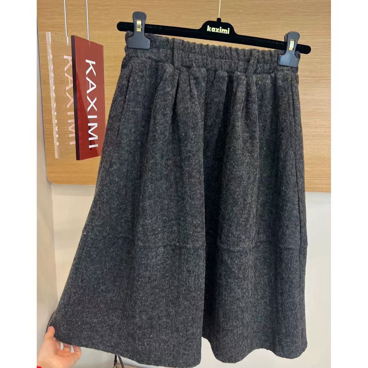 花苞裙高腰轻熟风休闲风半身裙休闲半裙松紧腰百搭