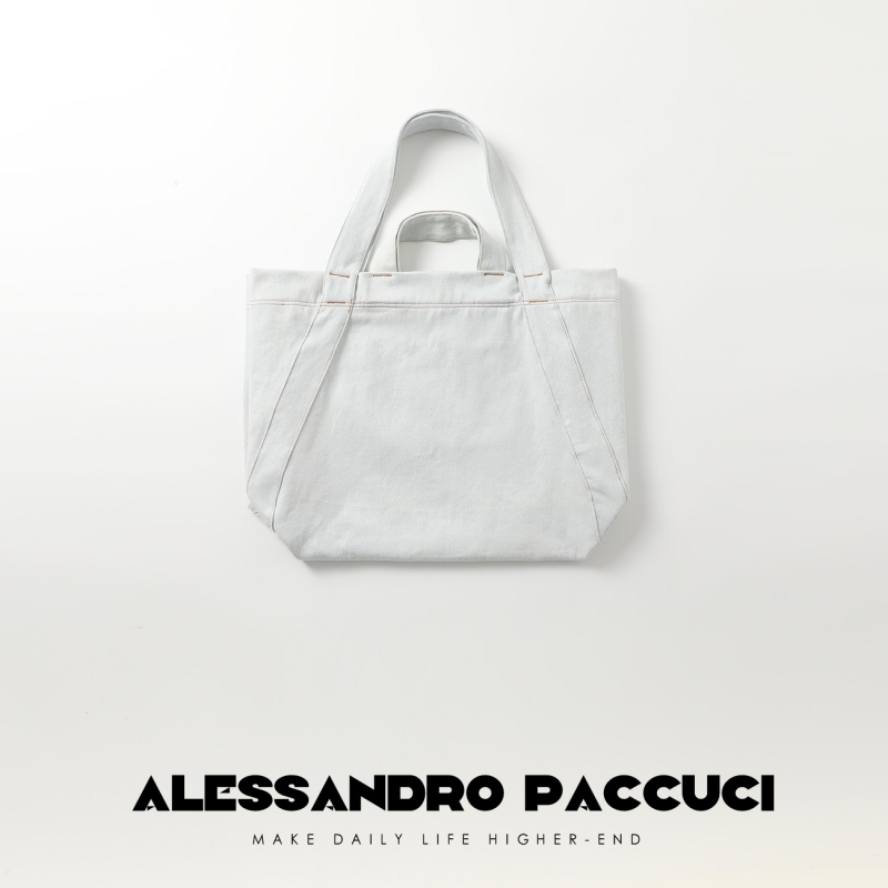 AP洛哥42047BD【清浅】棉 大容量百搭时尚浅色水洗牛仔包