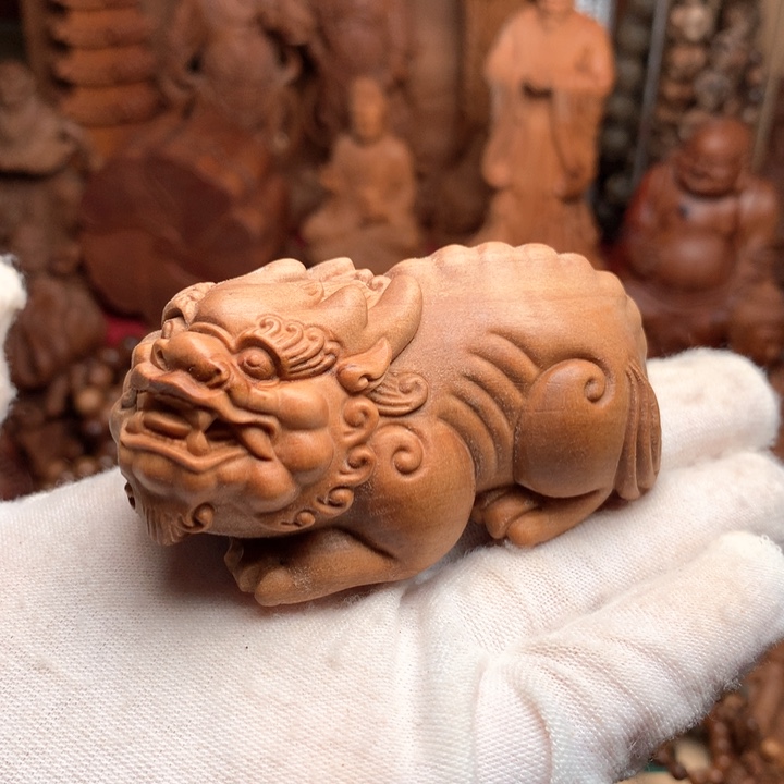 檀香木把件老山檀手把件吊坠微瑕