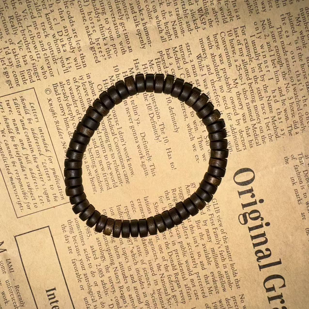 23{万晟}c0059黑棋沉香手串（多样性发货）