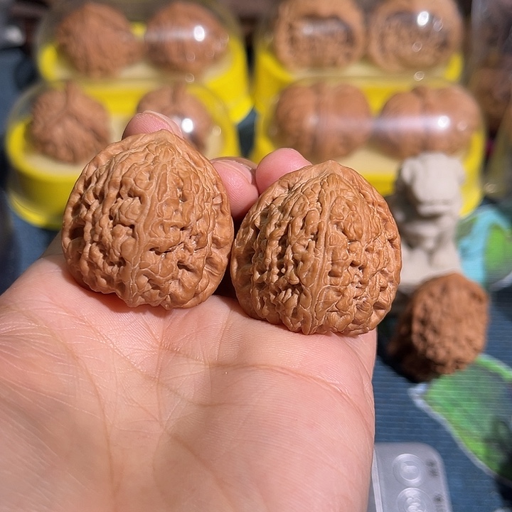 甜***果核桃承德密纹红玛瑙