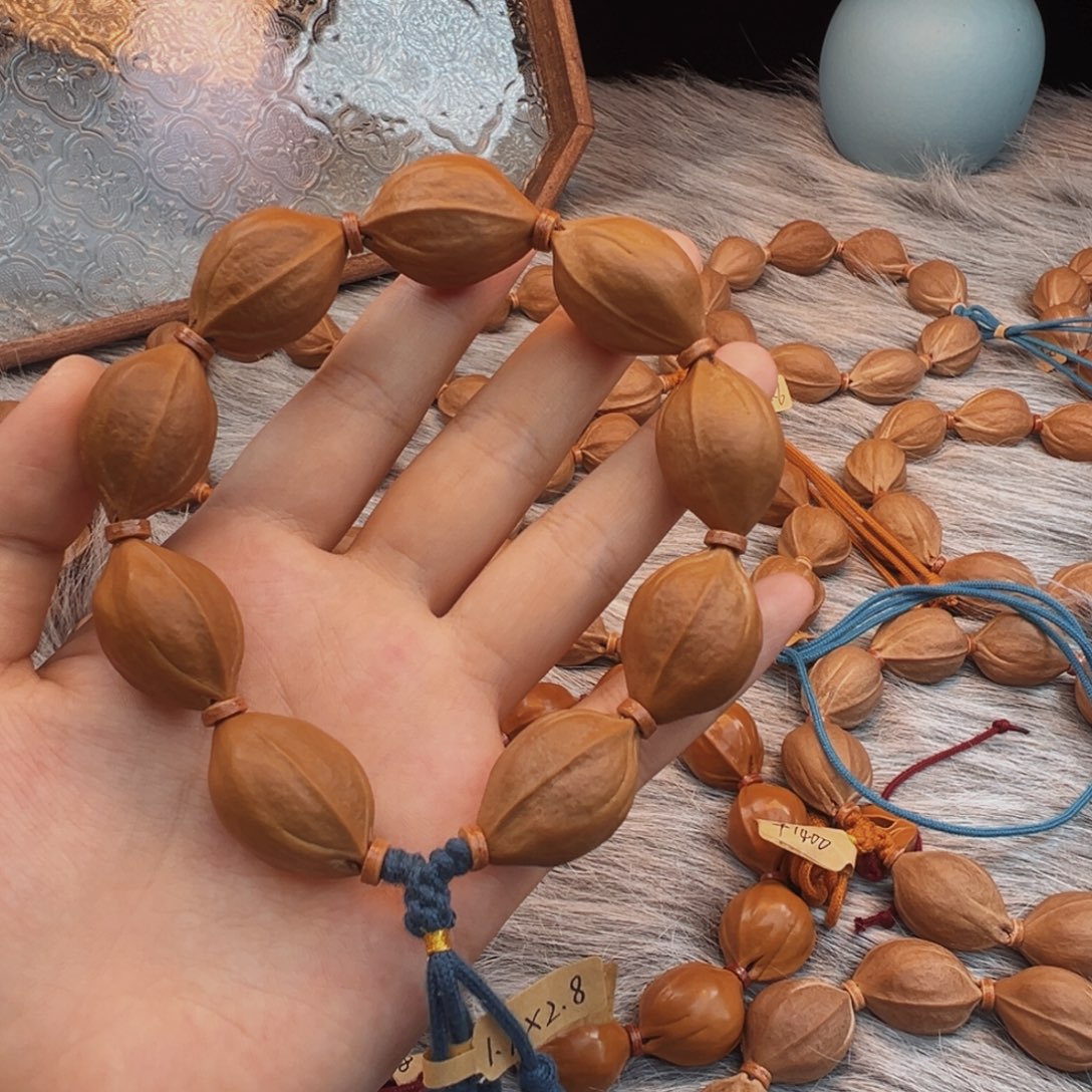 手串/手链橄榄核梅林铁核19×28去霜款鲨鱼背