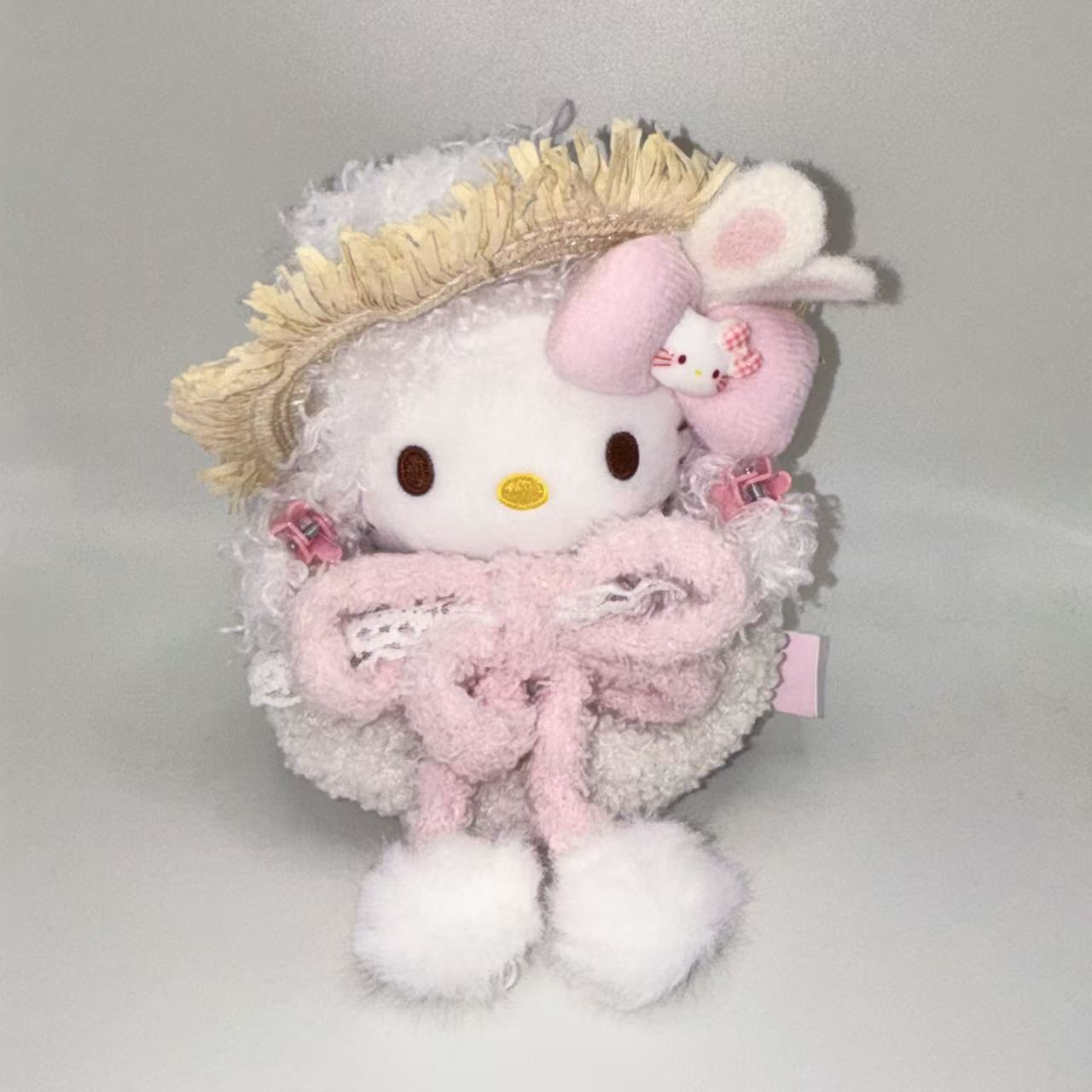 正版【绒绒小兔】HelloKitty 可爱少女包包挂件车载摆件钥匙扣