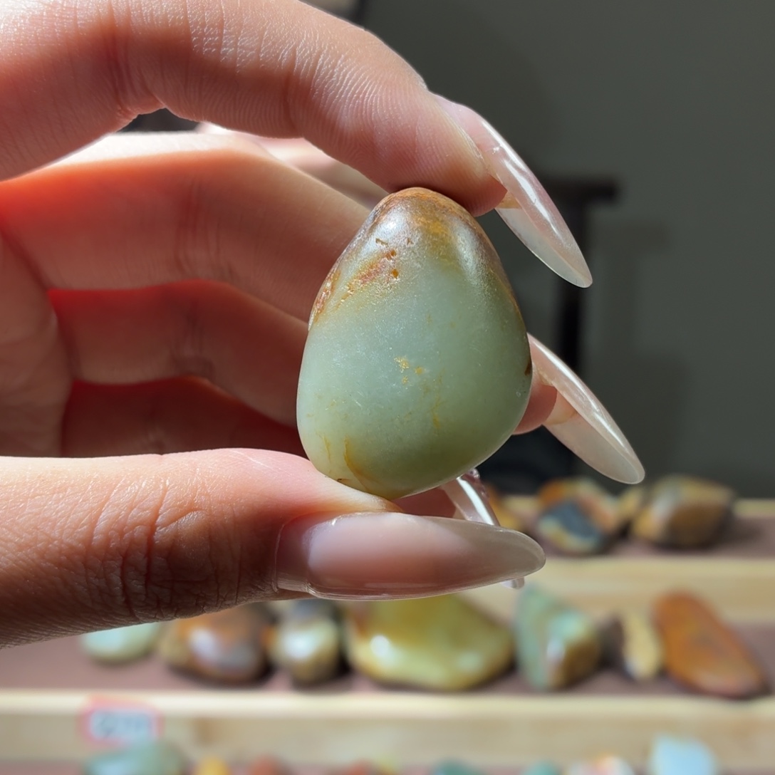 和田玉未镶嵌挂件26.7