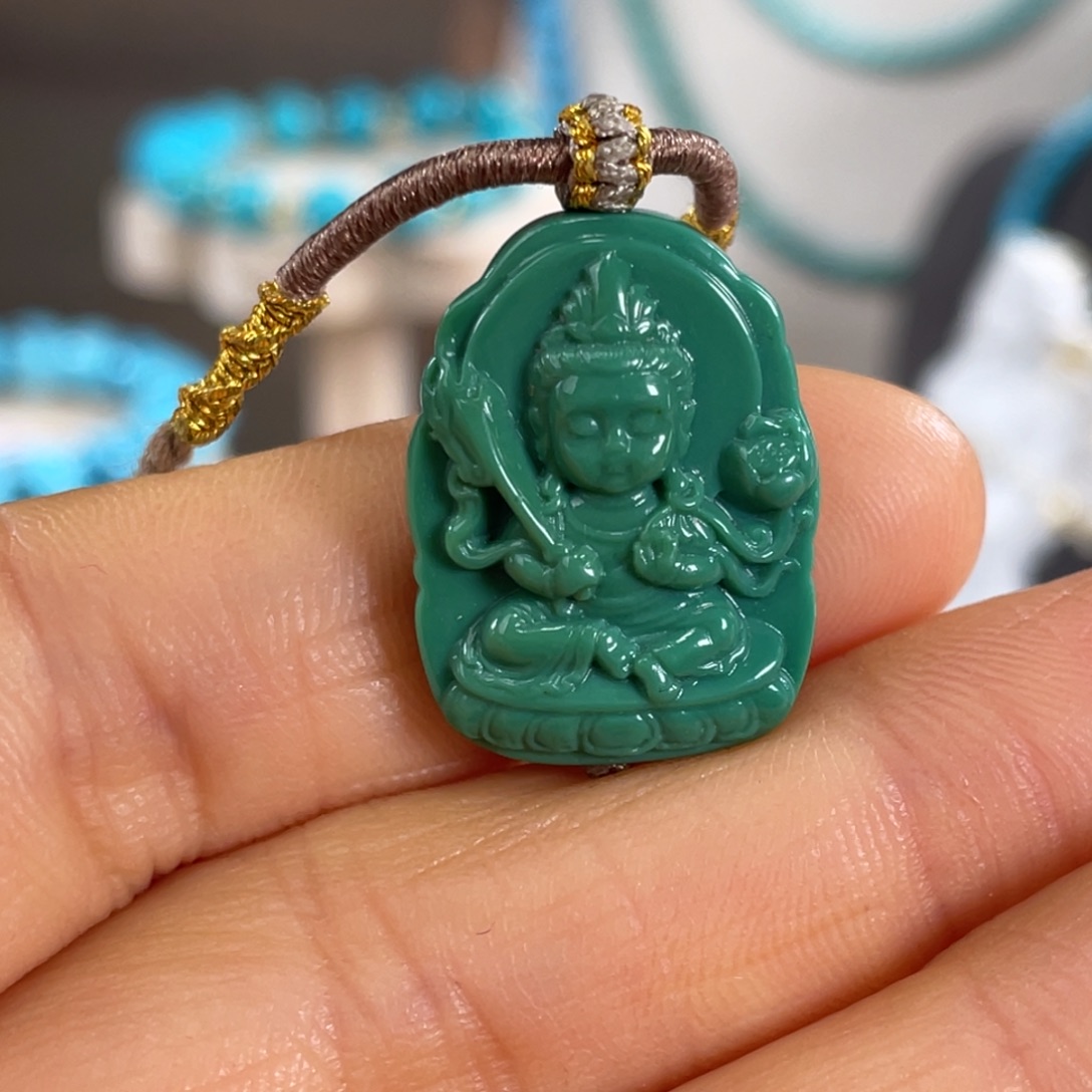 绿松石未镶嵌套链虚空藏