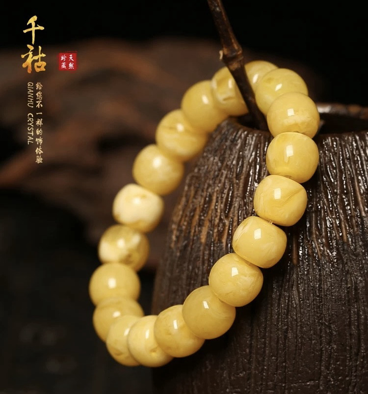 (精品白花蜜10✖️12老型手串)