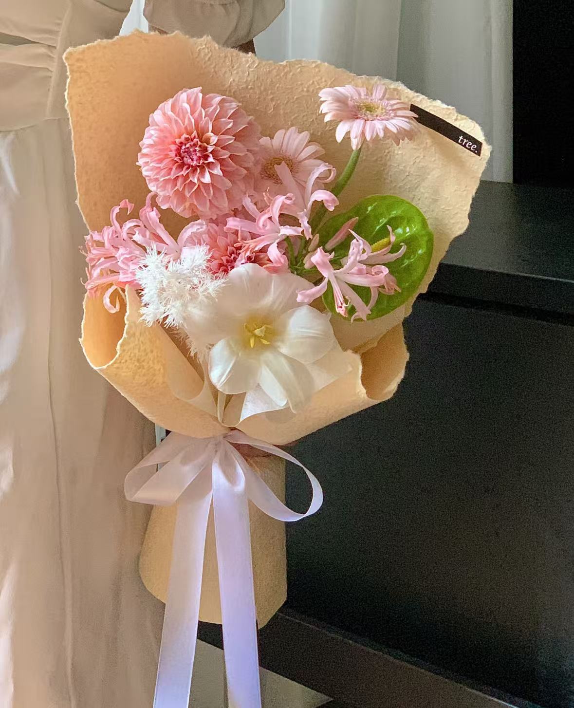 纯手工单色手撕东巴纸加厚艺术纸鲜花花束包花纸花艺包装纸材料