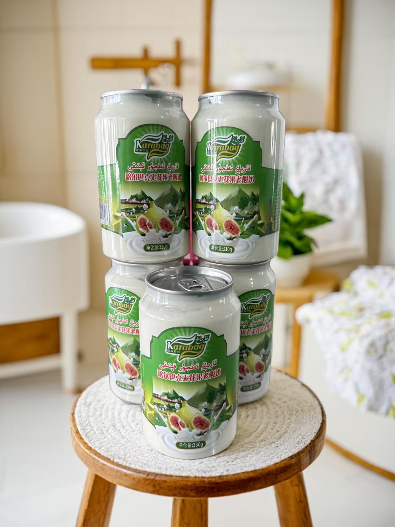 新疆喀尔巴克无花果仁酸奶《5罐》