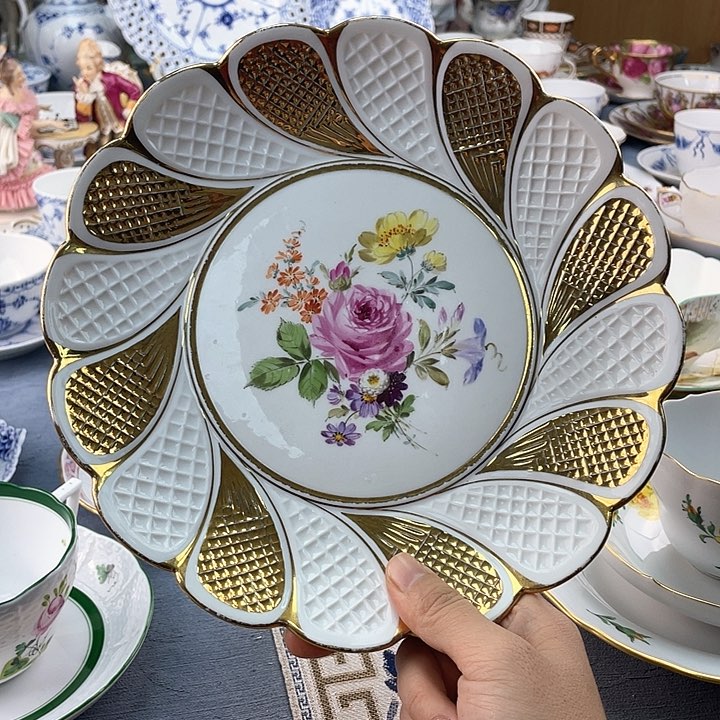 中古欧瓷瓷器小房子