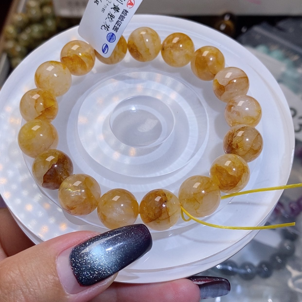 【闪购商品】水晶手链未镶嵌黄胶花139