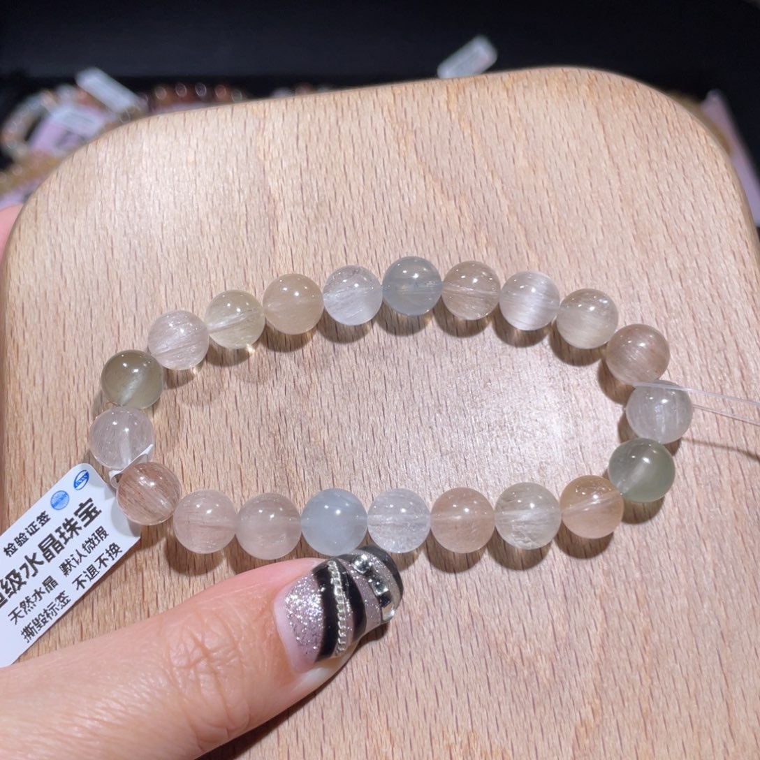 水晶手链未镶嵌95 号多样性发货一O 约9+