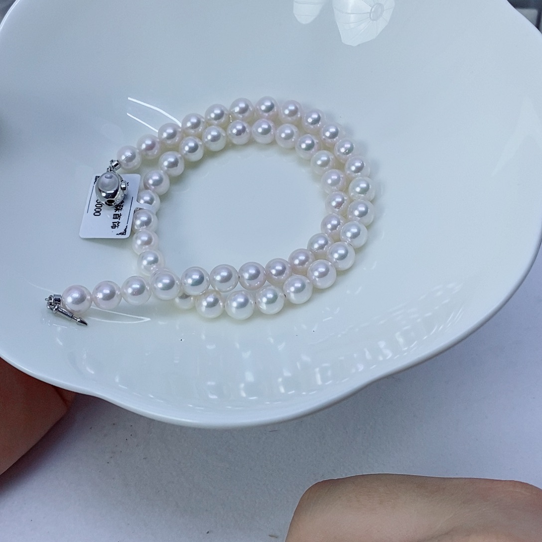 海水珍珠银S925镶嵌颈饰