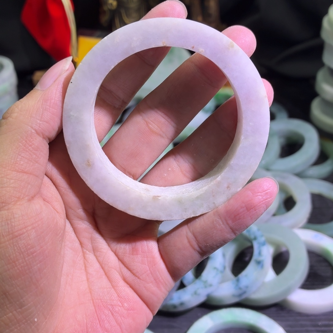 定制翡翠未镶嵌天然翡翠A货毛胚手镯定制