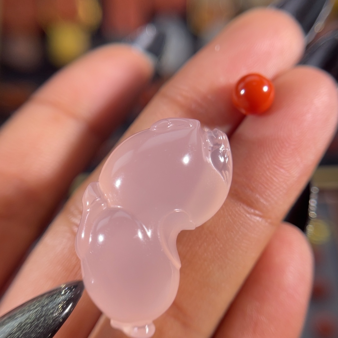 南红玛瑙中洞子唐马未镶嵌