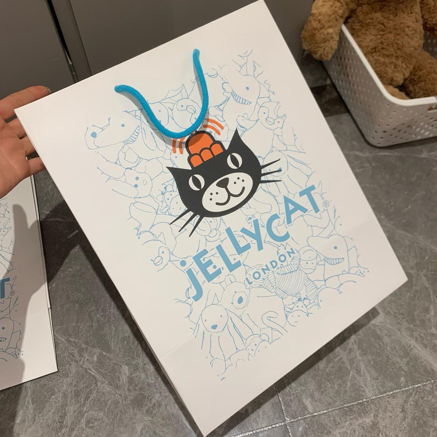 jellycat蓝色防尘袋礼盒手提袋送礼物拍这个合集现货