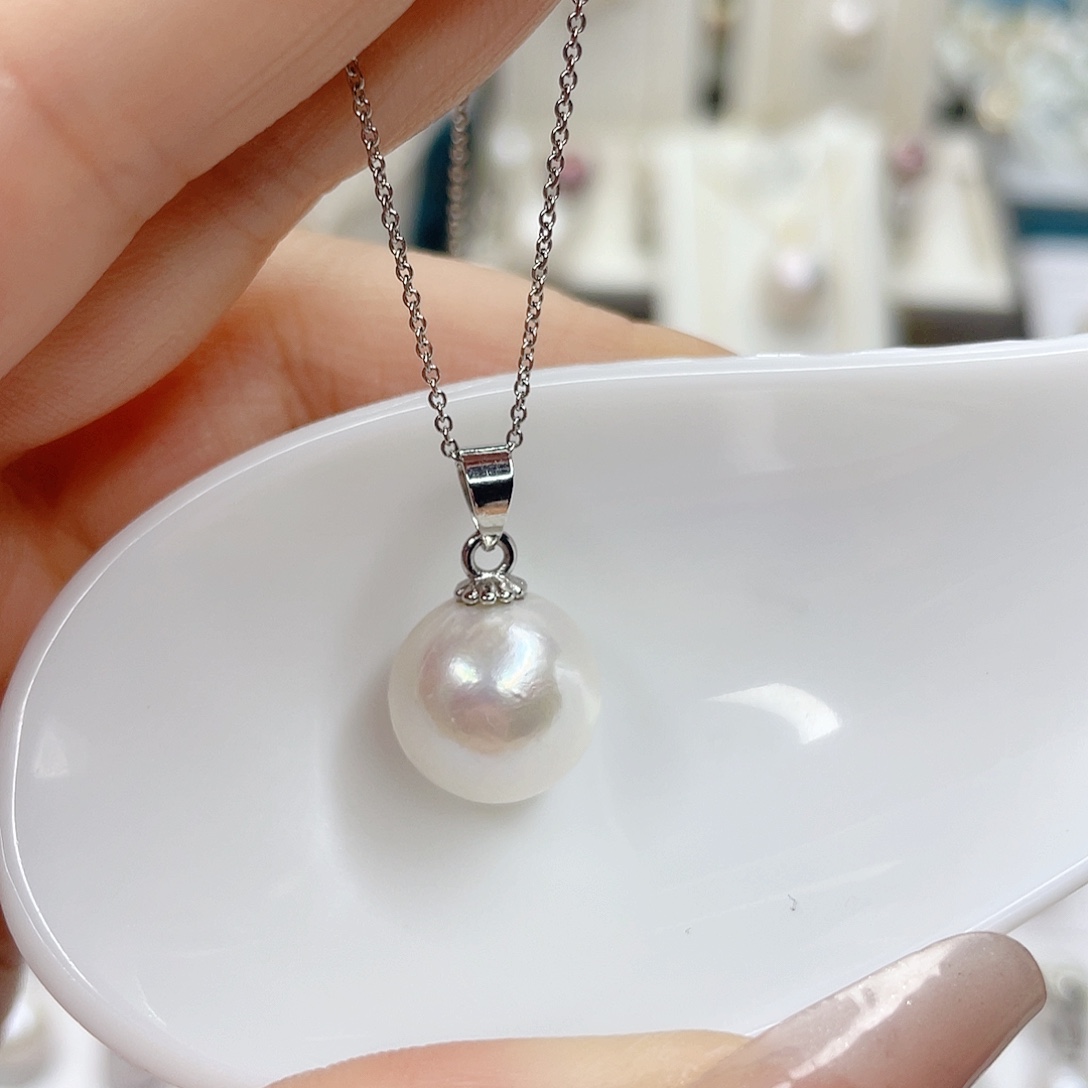 淡水珍珠合金吊坠(赠链)12