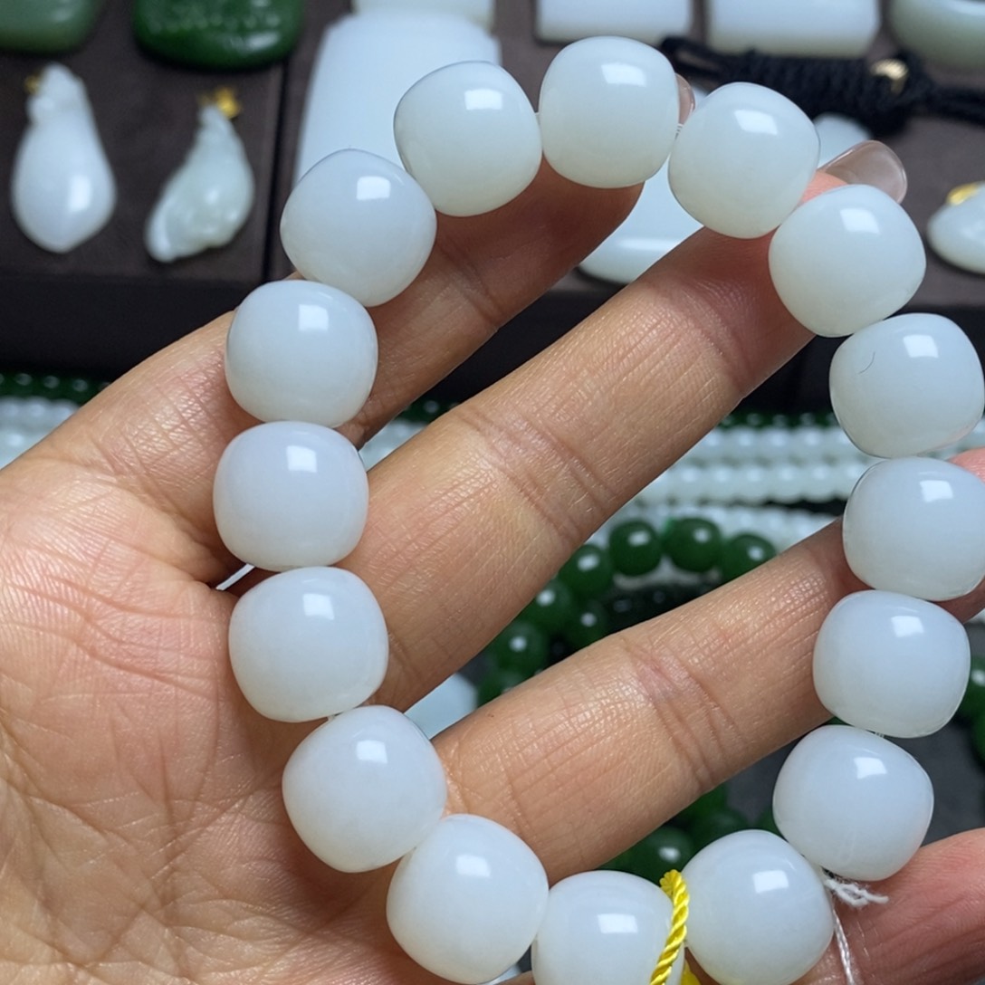 和田玉手链未镶嵌静*