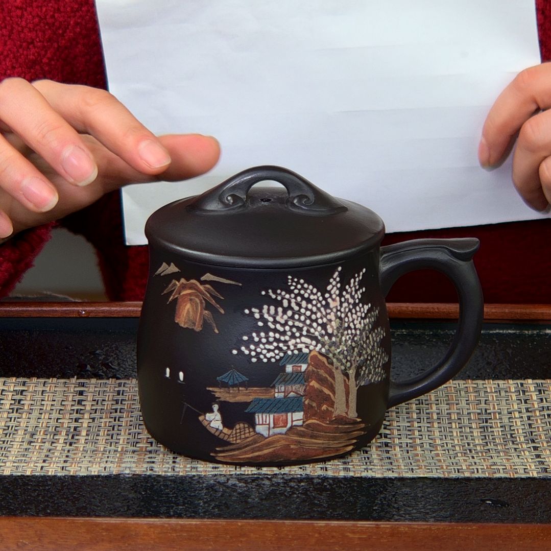 【闪购商品】绿泥茶杯高货放漏