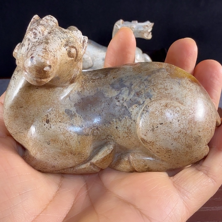 爱***者和田玉未镶嵌挂件