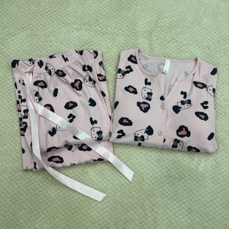 2025春秋季新款睡衣女长袖休闲女士减龄显瘦可外穿睡衣家居服套装