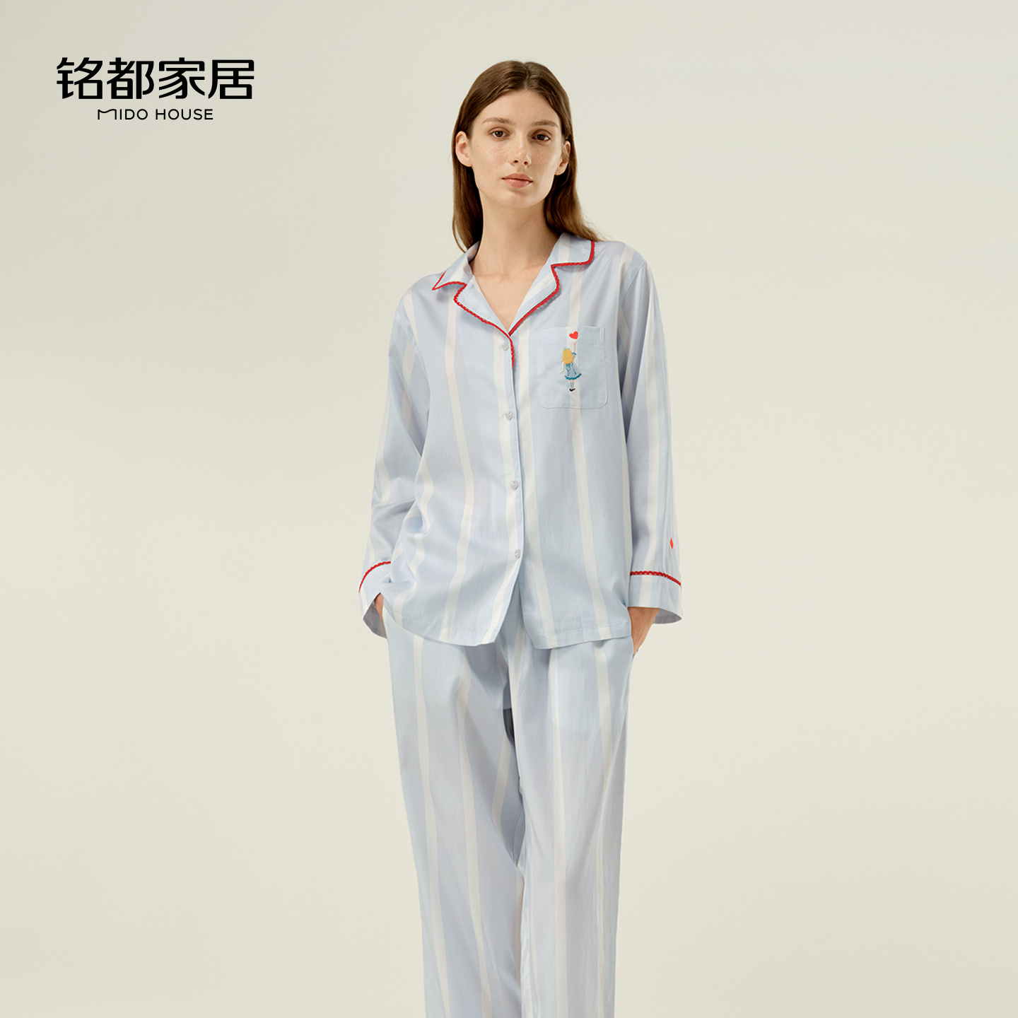 MIDOHOUSE【爱丽丝-天丝棉家居服】A类 60s（睡衣）居家薄款情侣睡衣