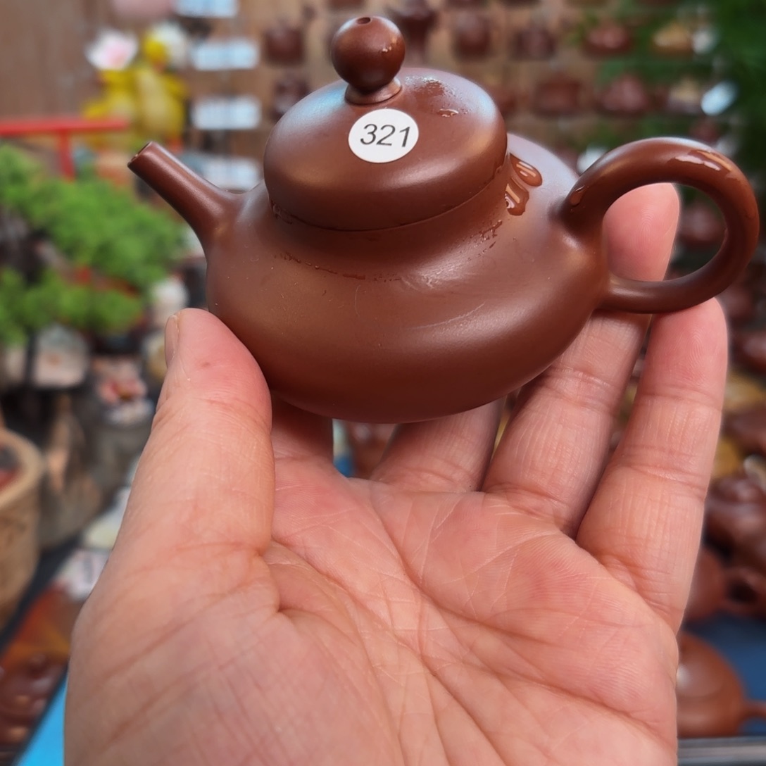 茶壶朱泥朱泥茶壶微瑕60C