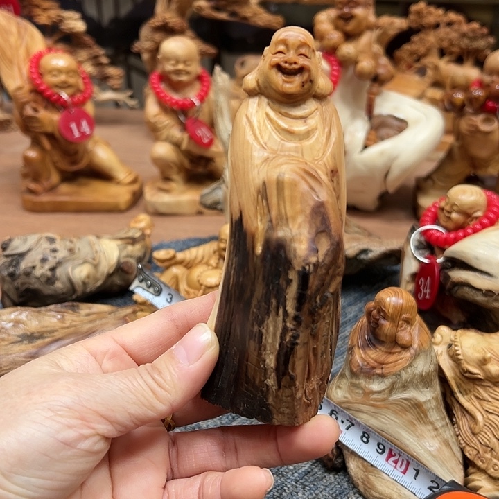 柏木太行崖柏手把摆件