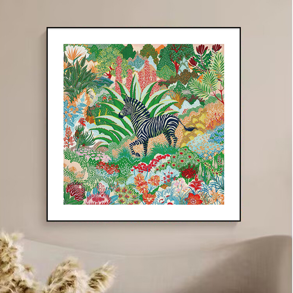 法式艺术轻奢骏马高级感客厅装饰画沙发背景墙挂画M03