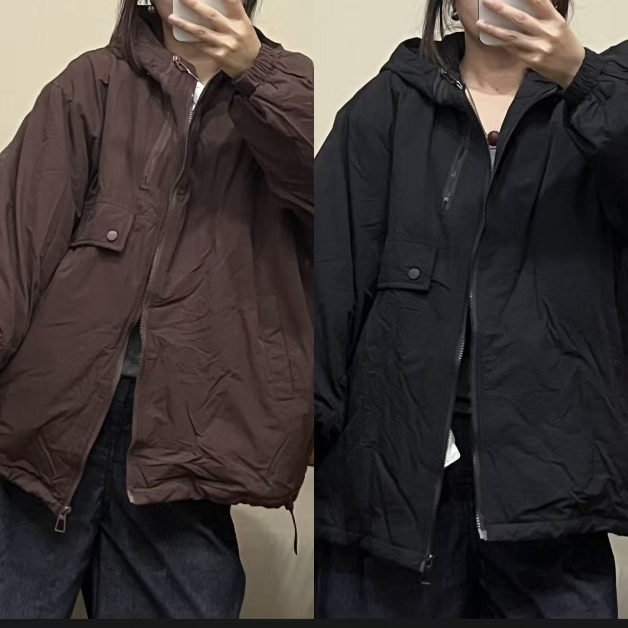 Good  acre  margin/良亩缘宽松休闲百搭立领冬季保暖棉衣L013