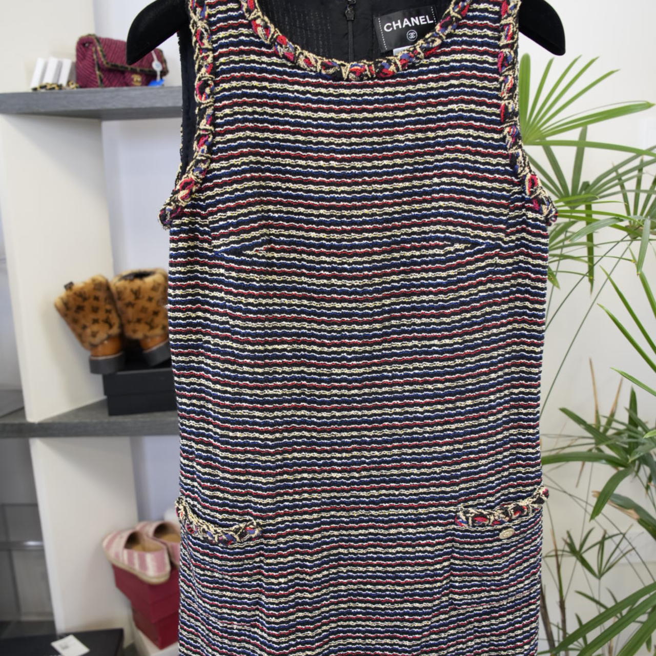 Chanel 条纹编织 女士连衣裙FR34