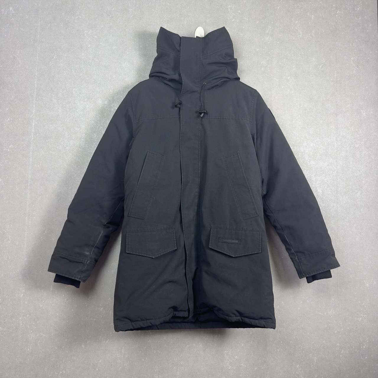 99新 加拿大鹅 Canada Goose黑标连帽保暖立领 M码/SL002535