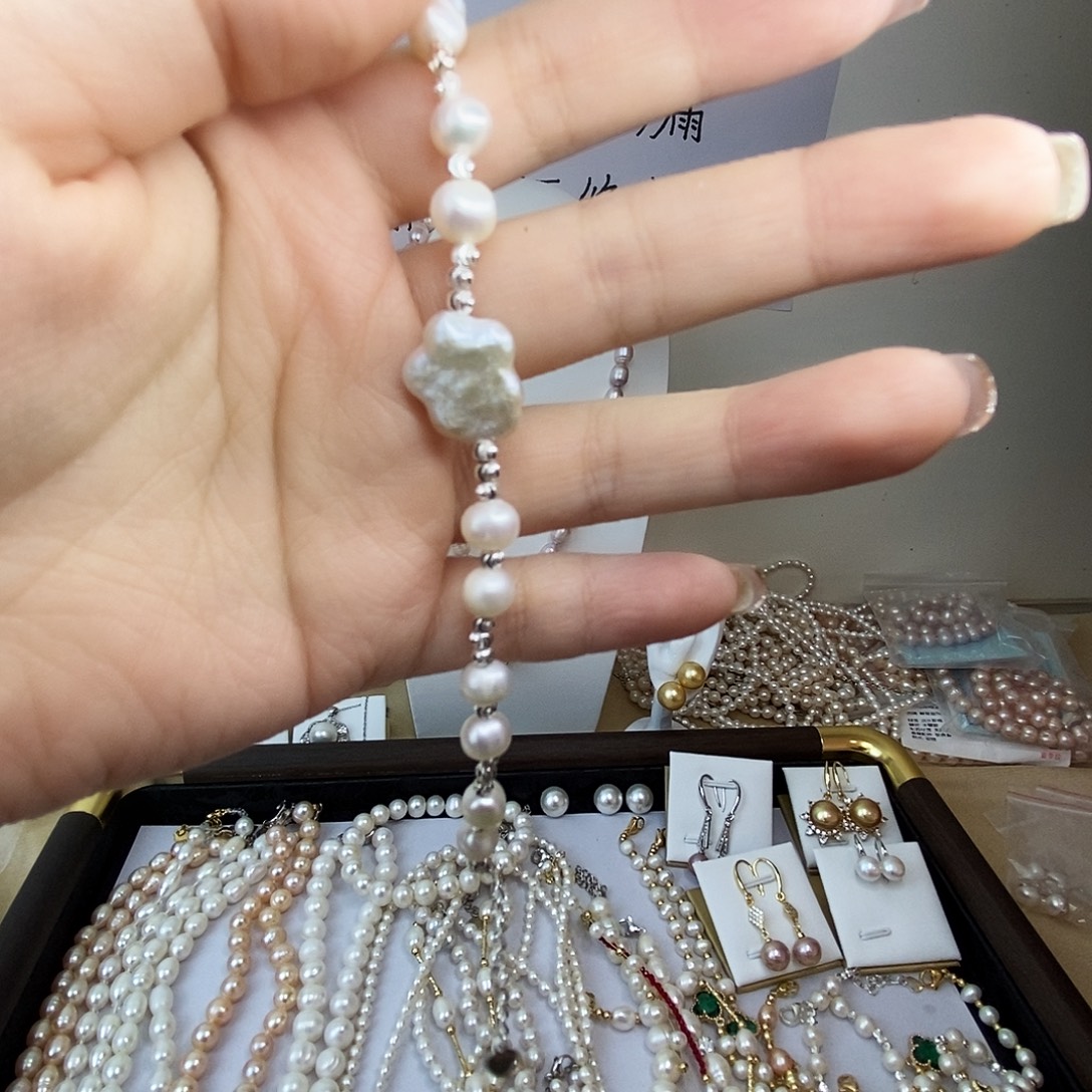 手链合金淡水珍珠