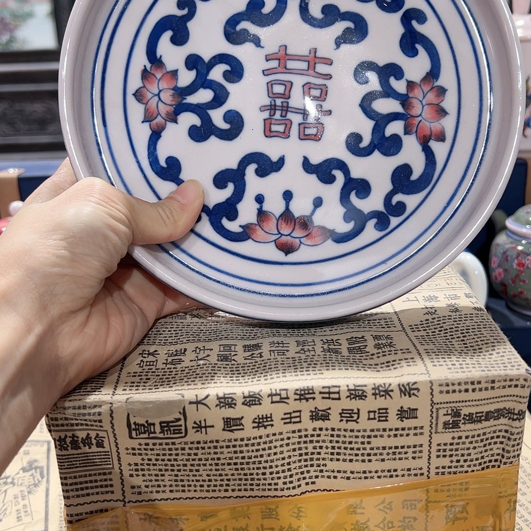 陶摆件景德镇陶瓷赏盘