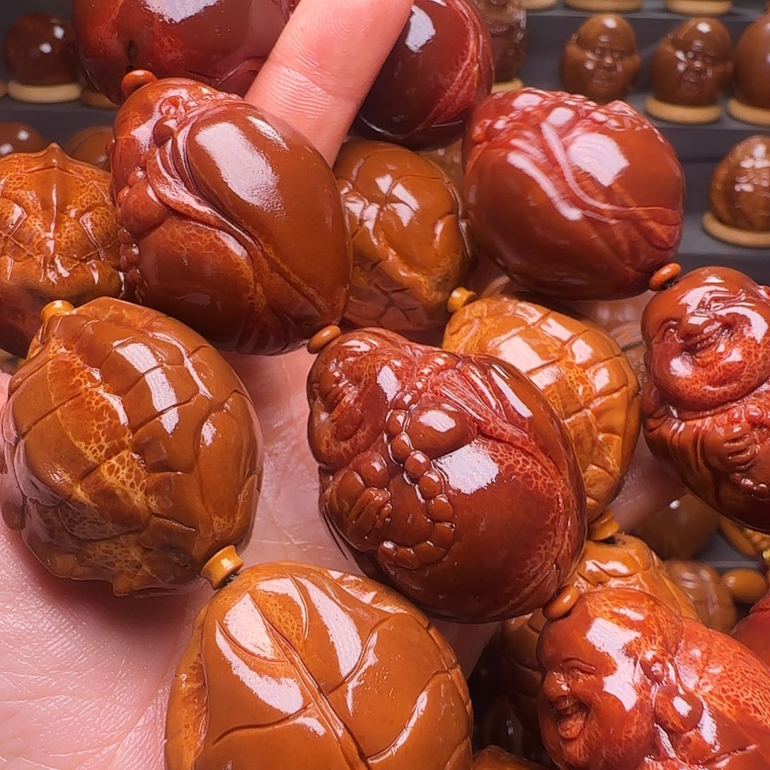 用***5橄榄核手串/手链富甲，弥勒