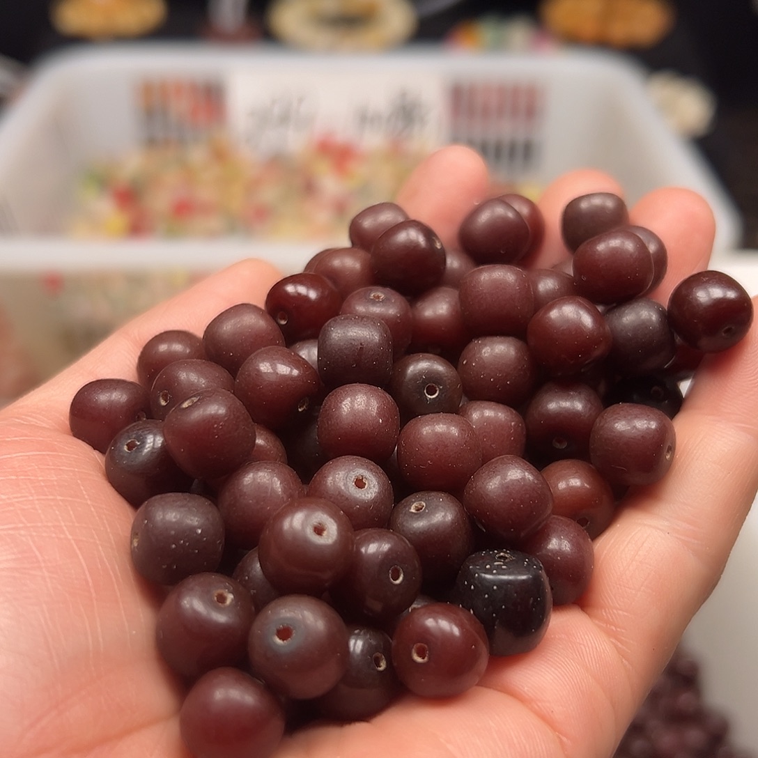 手串菩提根/象牙果200颗10➕孔瑕车厘子桶珠
