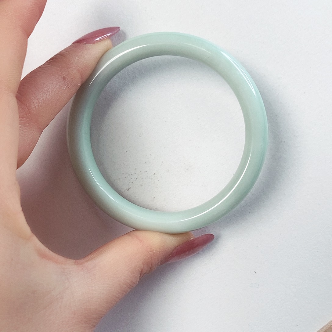 蓝田玉（蛇纹石化大理石玉）手镯未镶嵌