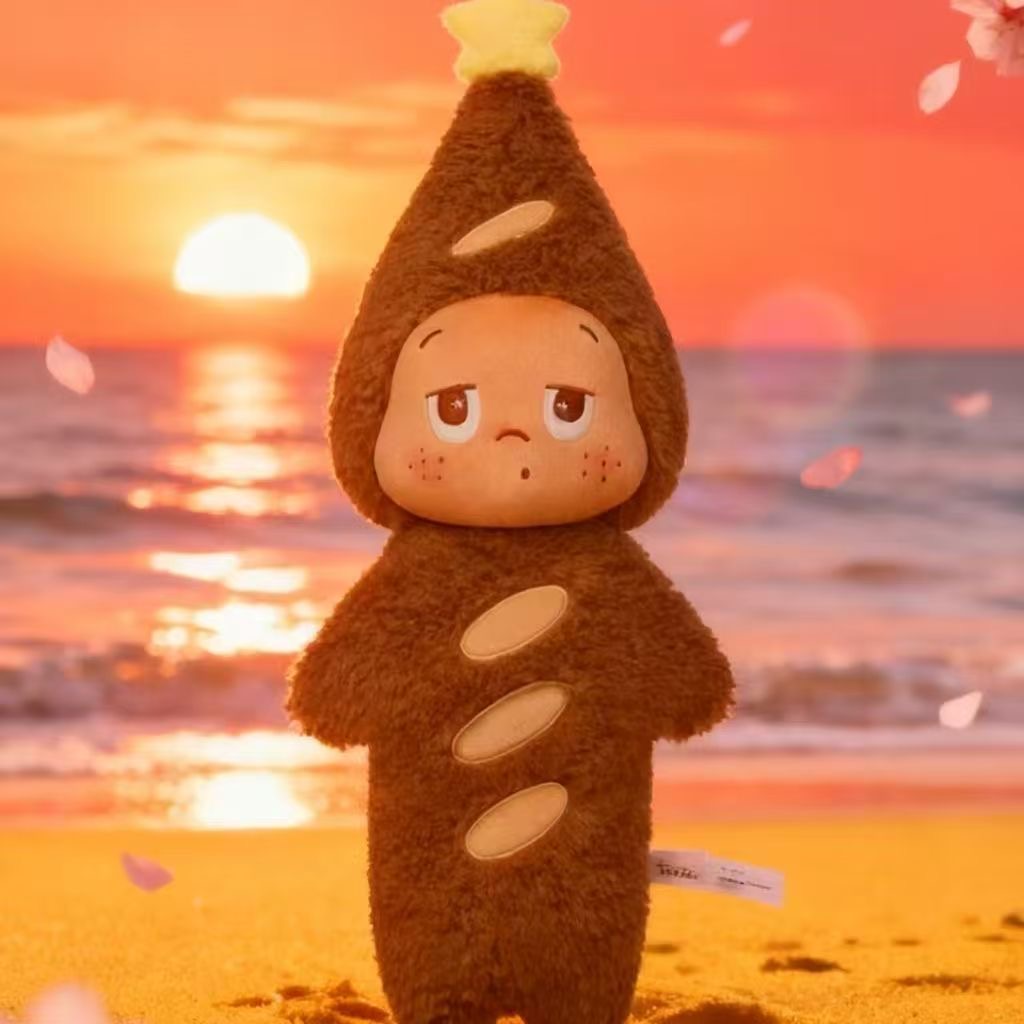 POP MART/泡泡玛特星星人美味时刻系列 毛绒法棍抱枕（快）