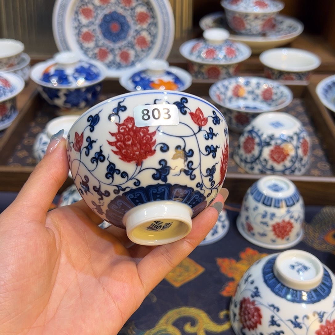 3***转摆件陶瓷803 景德镇陶瓷茶器百宝箱