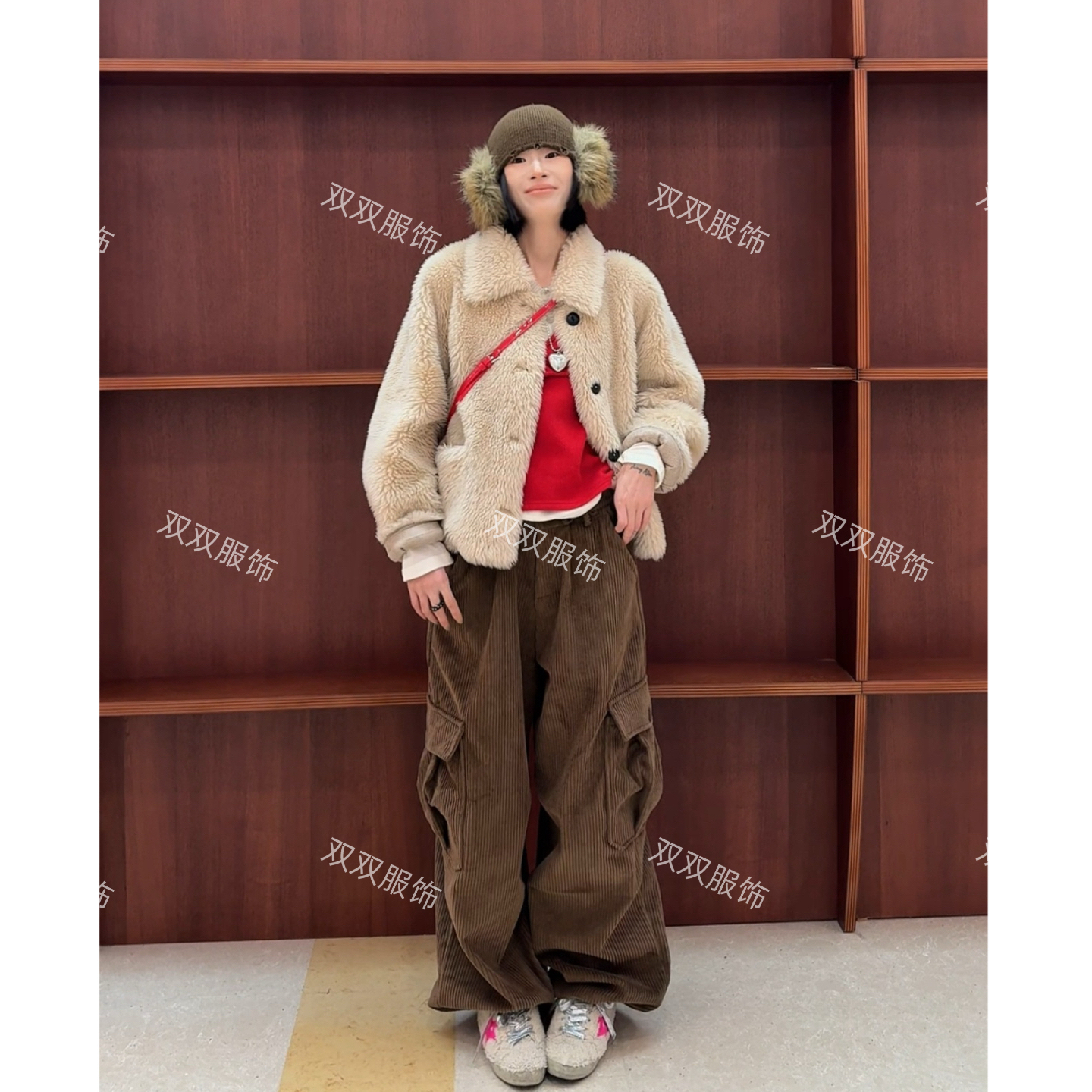 【SSOUHAN】冬日暖意 韩系女主绵羊毛精致翻领皮毛一体外套