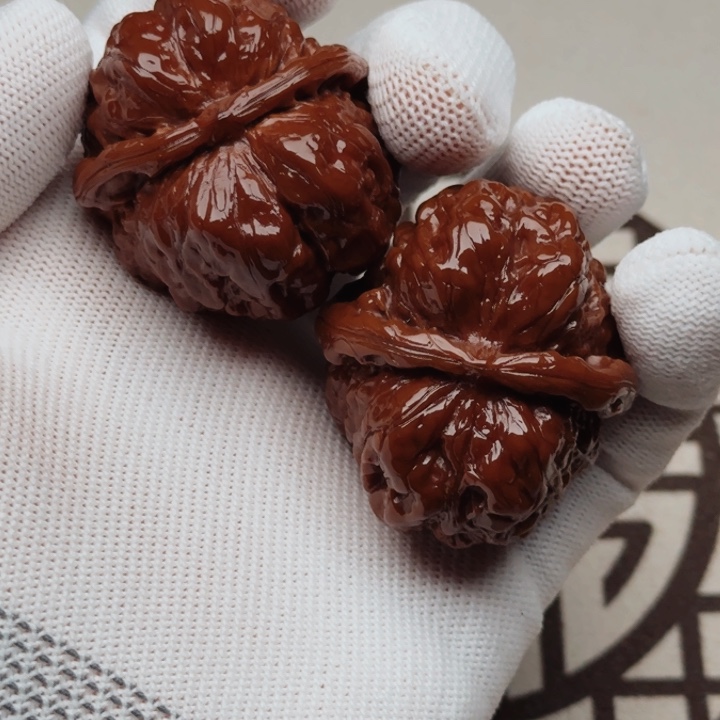 桃核把件大**牛蛤蟆头