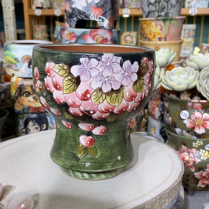 红陶景德镇艺术手绘作品