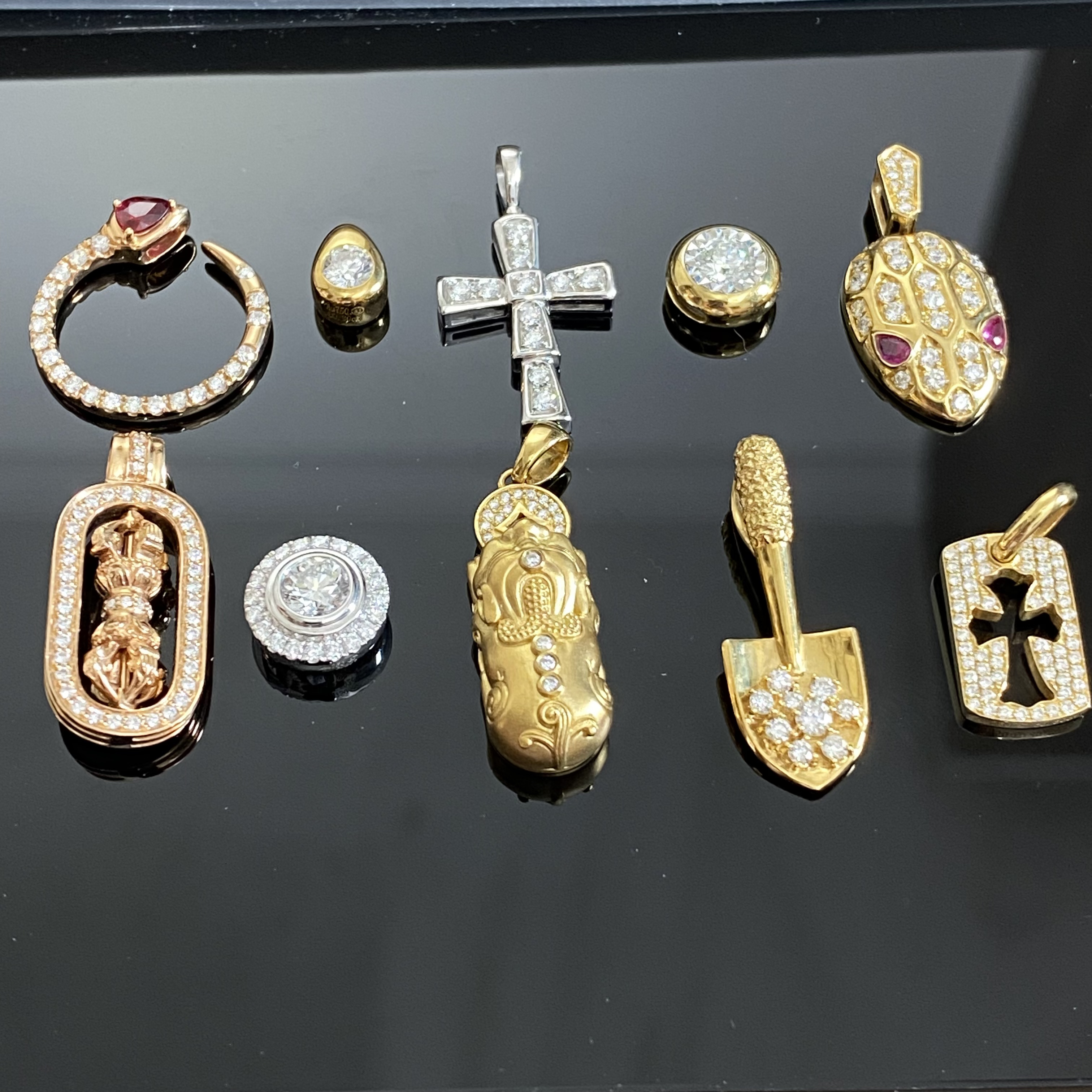 清仓/孤品 18k钻石吊坠 