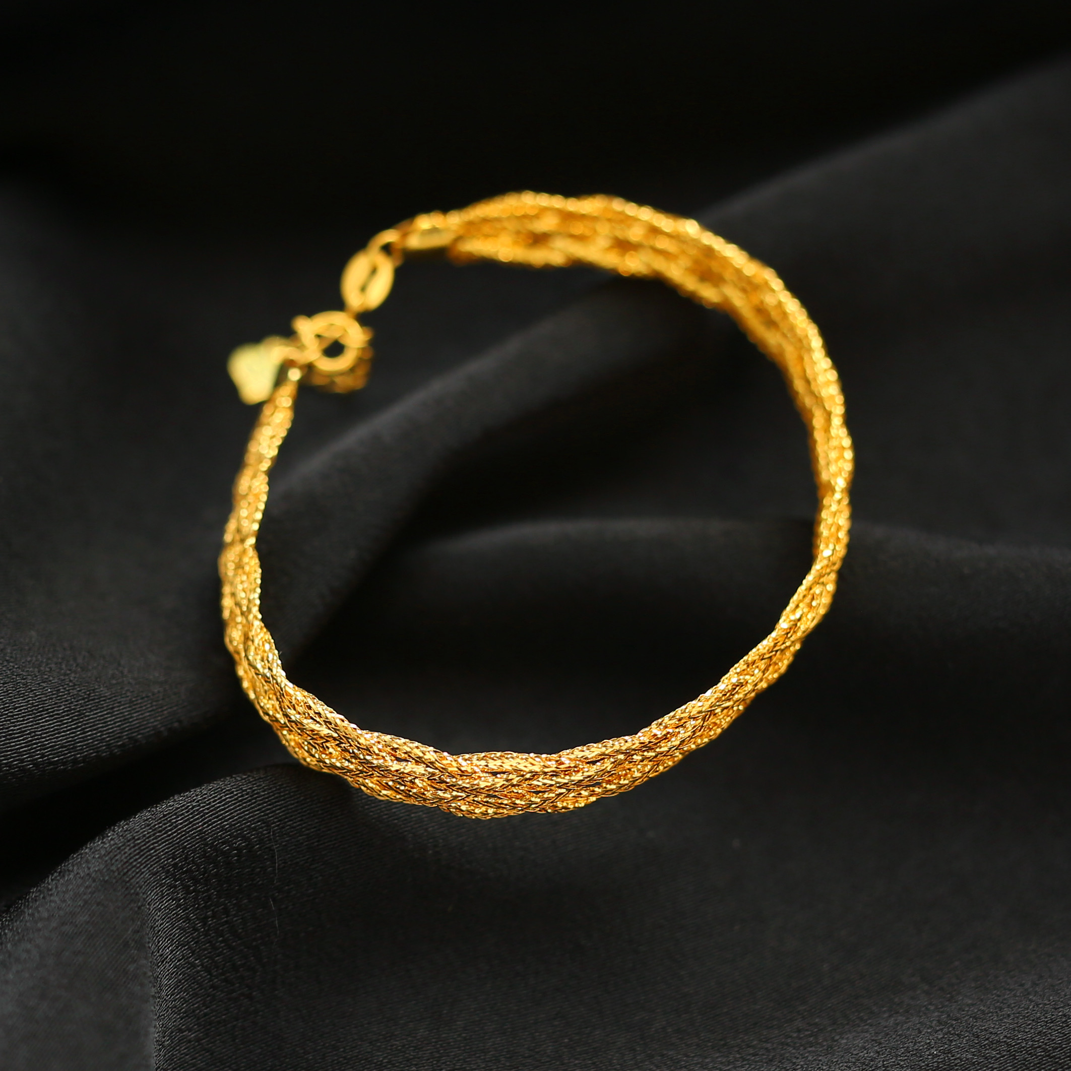 【佳佳专属】18k金宽版空气蕾丝软蛇骨手链