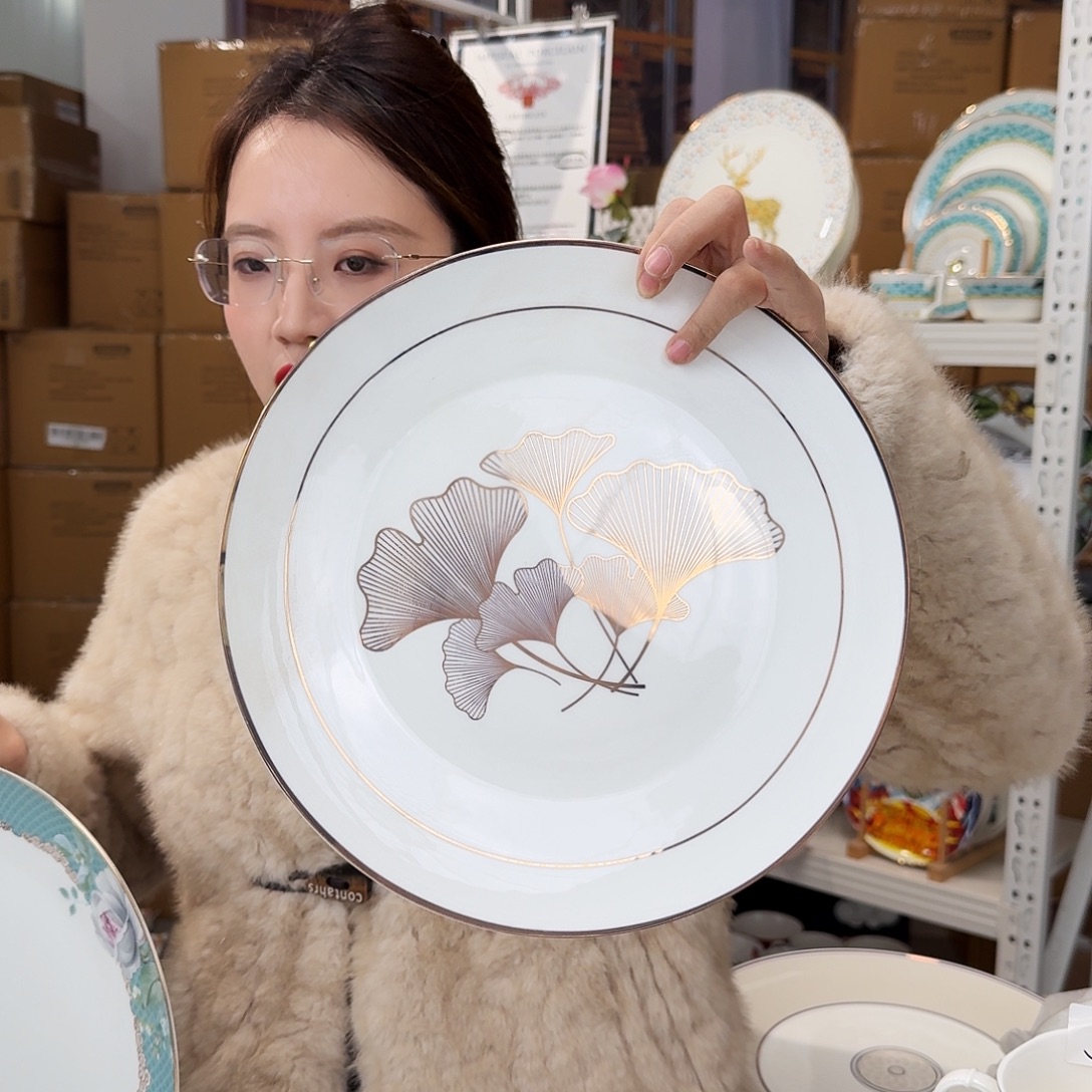 骨瓷高骨12英寸平盘30.5cm一个
