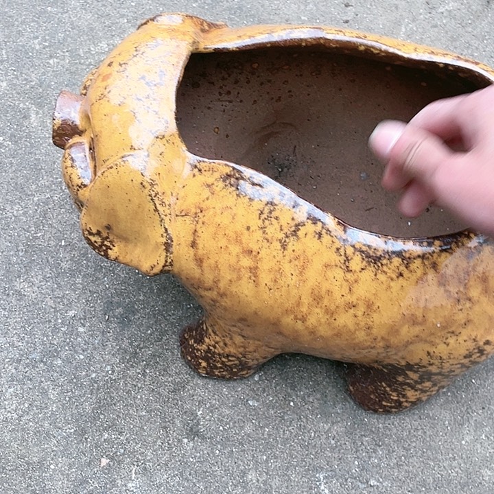 紫砂花盆瑕疵花盆无孔