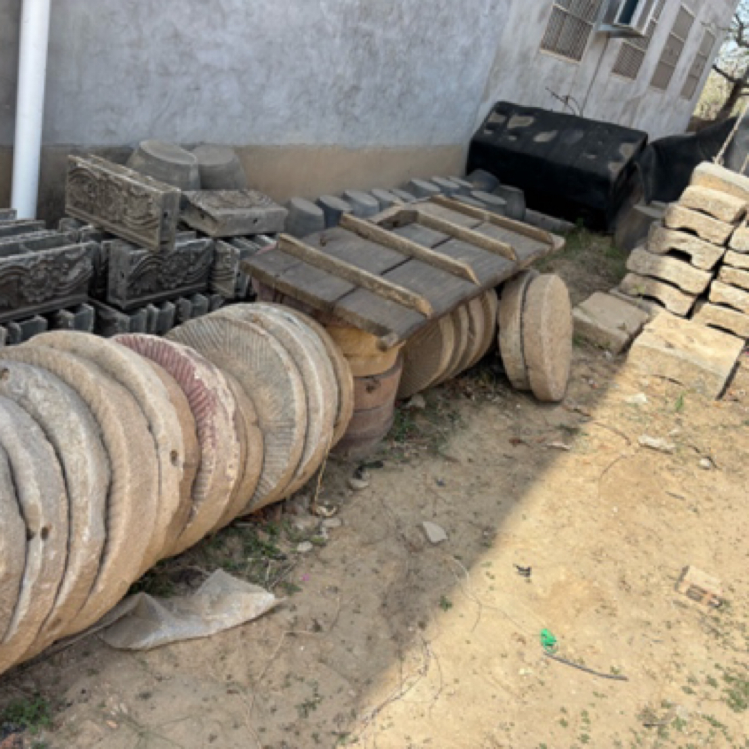 青石牛槽庭院户外民俗造景装饰摆件