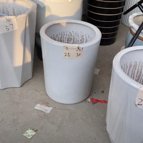 低腰白圆柱中 口25/30