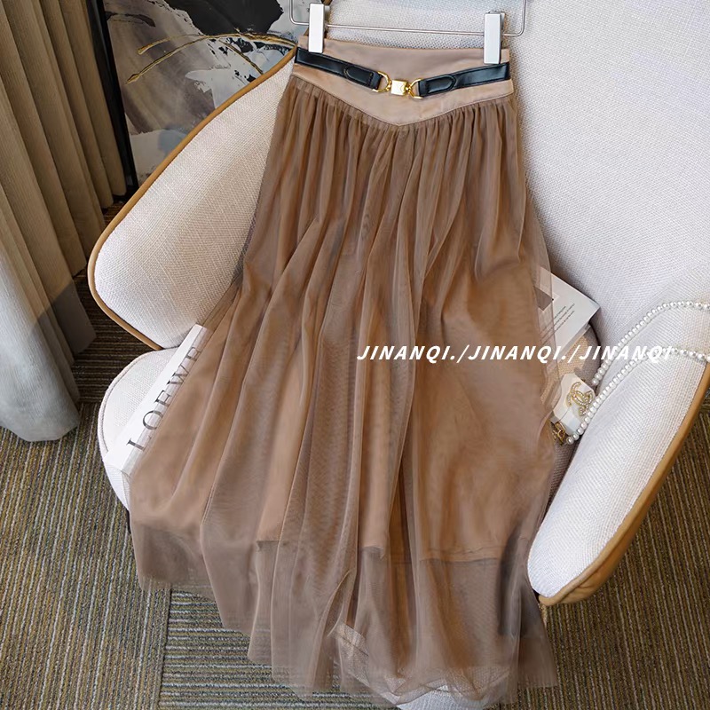 大美女【韩•国原版】图1和图2一套！韩国纱裙女神衬衫套装